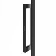 CT.120.SD.BLK.M Душевая дверь CRISTALLO, раздвижная с функцией soft close, 120х210, матовый черный KERAMA MARAZZI