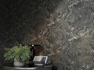 Обои с мерцающим эффектом и мраморной графикой Обои с мерцающим эффектом и мраморной графикой