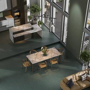 Мозаика из керамогранита с фактурой бетона Мозаика из керамогранита с фактурой бетона